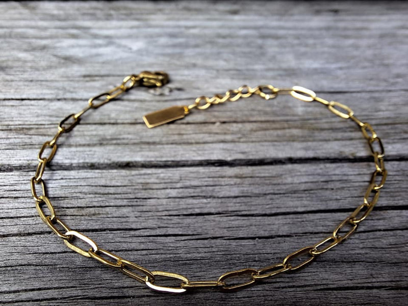 Stainless Steel Armband Fijn (Goud) - By Trend-Sieraden