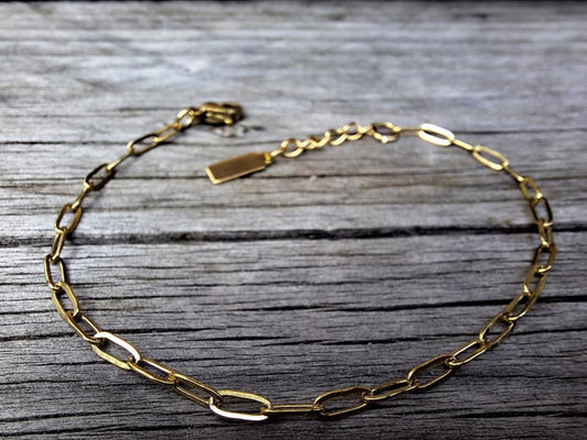 Stainless Steel Armband Fijn (Goud) - By Trend-Sieraden